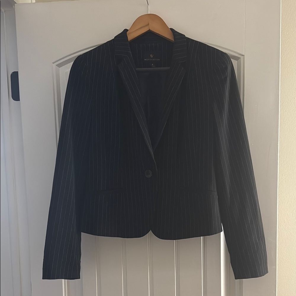 Worthington Women Career Work Black Tailored Blazer Size M